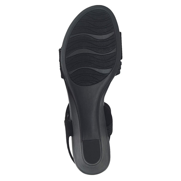 Impo Gatrina Women's Memory Foam Stretch Wedge Sandals, Black Size 8.5M - Picture 6 of 7